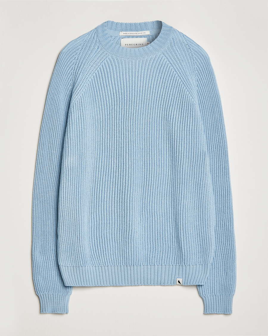 Men | Sweaters & Knitwear | Peregrine | Harry Organic Cotton Sweater Seafoam