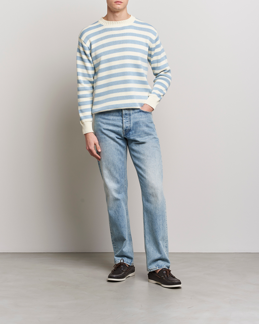Men | Sweaters & Knitwear | Peregrine | Richmond Organic Cotton Sweater Seafoam