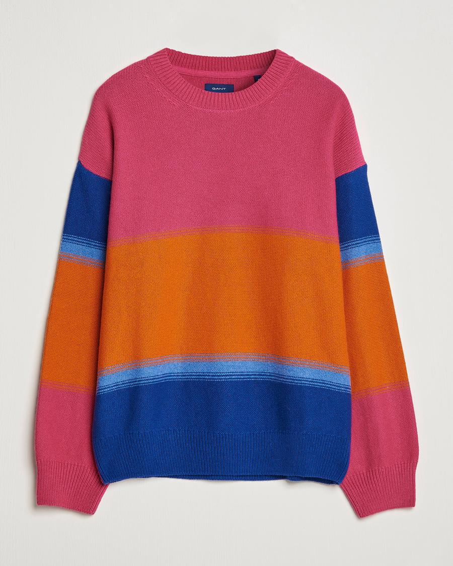 Men | Sweaters & Knitwear | GANT | Degraded Striped Knitted Sweater Multi
