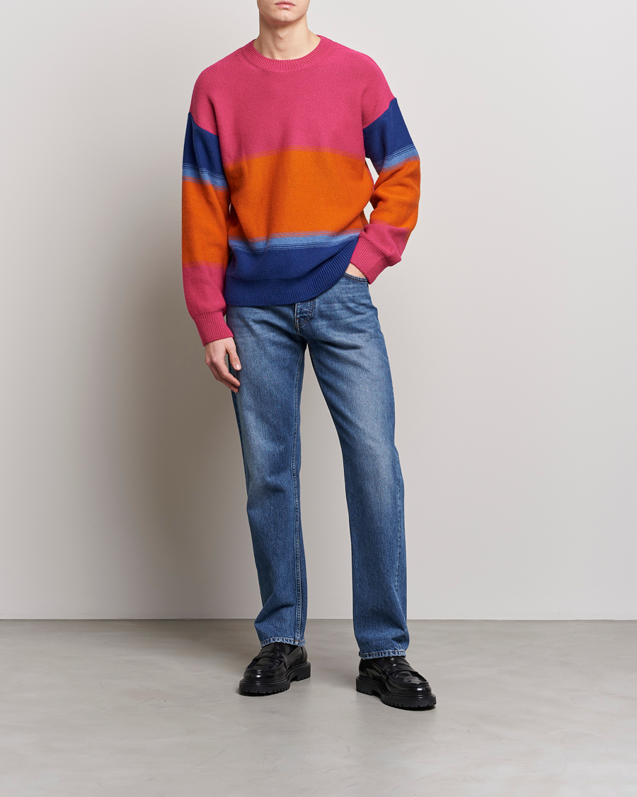 Men | Sweaters & Knitwear | GANT | Degraded Striped Knitted Sweater Multi