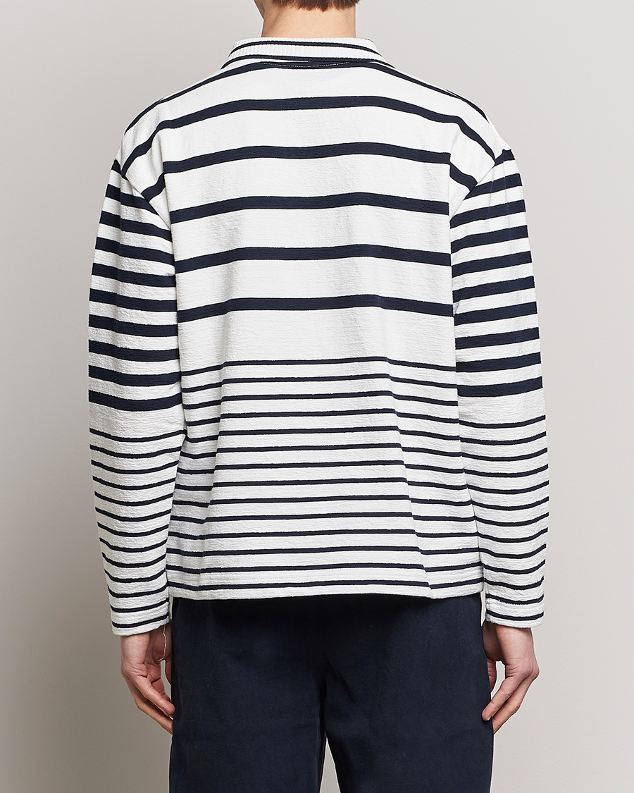 Men | Sweaters & Knitwear | GANT | Heavy Knitted Striped Rugger Eggshell