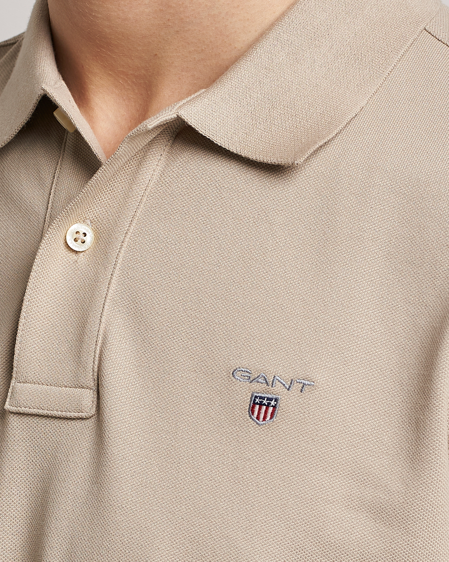 Men | Polo Shirts | GANT | The Original Polo Concrete Beige