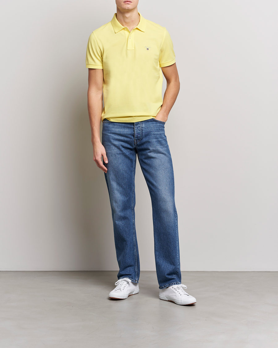 Men | Polo Shirts | GANT | The Original Polo Clear Yellow