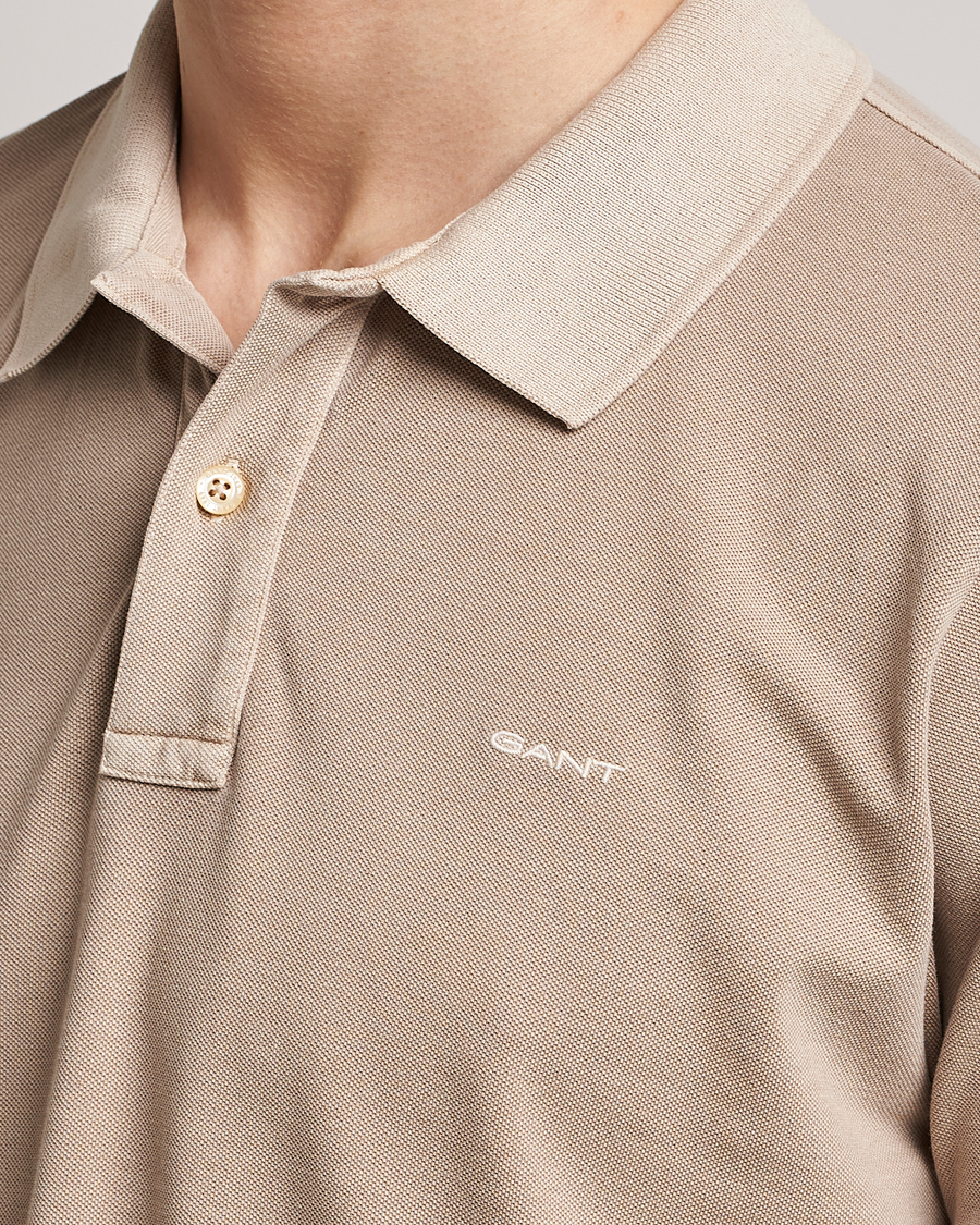 Men | Polo Shirts | GANT | Sunbleached Polo Concrete Beige