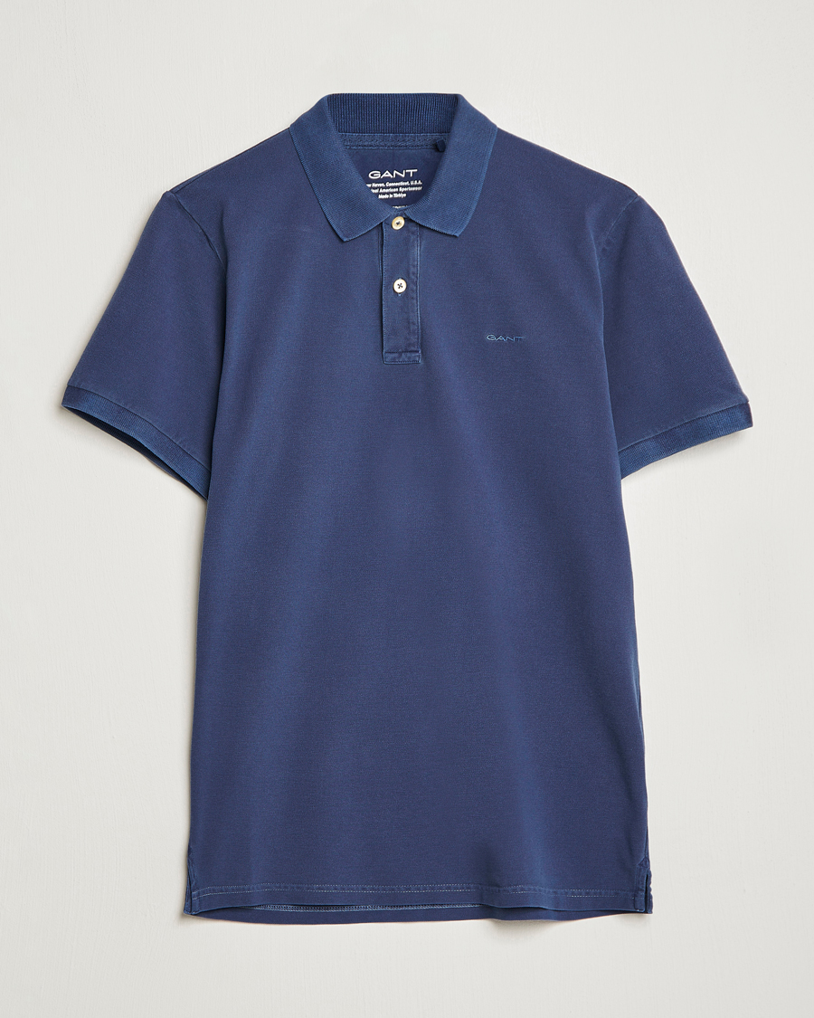 Men | Polo Shirts | GANT | Sunbleached Polo Persian Blue