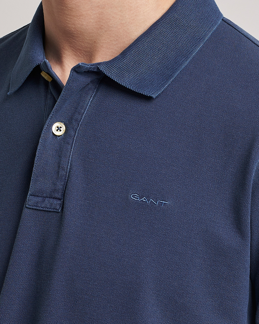 Men | Polo Shirts | GANT | Sunbleached Polo Persian Blue