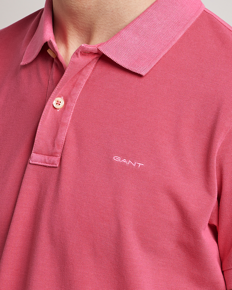Men | Polo Shirts | GANT | Sunbleached Polo Magenta Pink