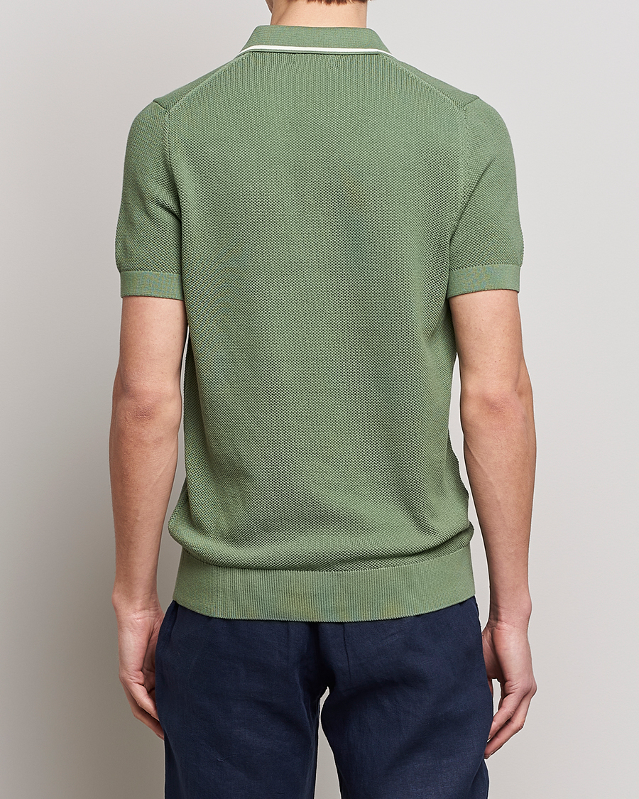 Men | Polo Shirts | GANT | Cotton Knitted Polo Calamata Green