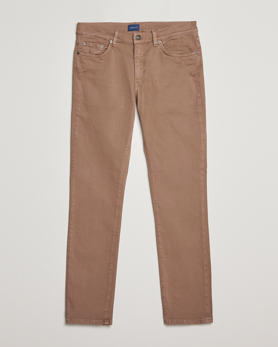 Men | Trousers | GANT | Hayes Desert Jeans Desert Brown