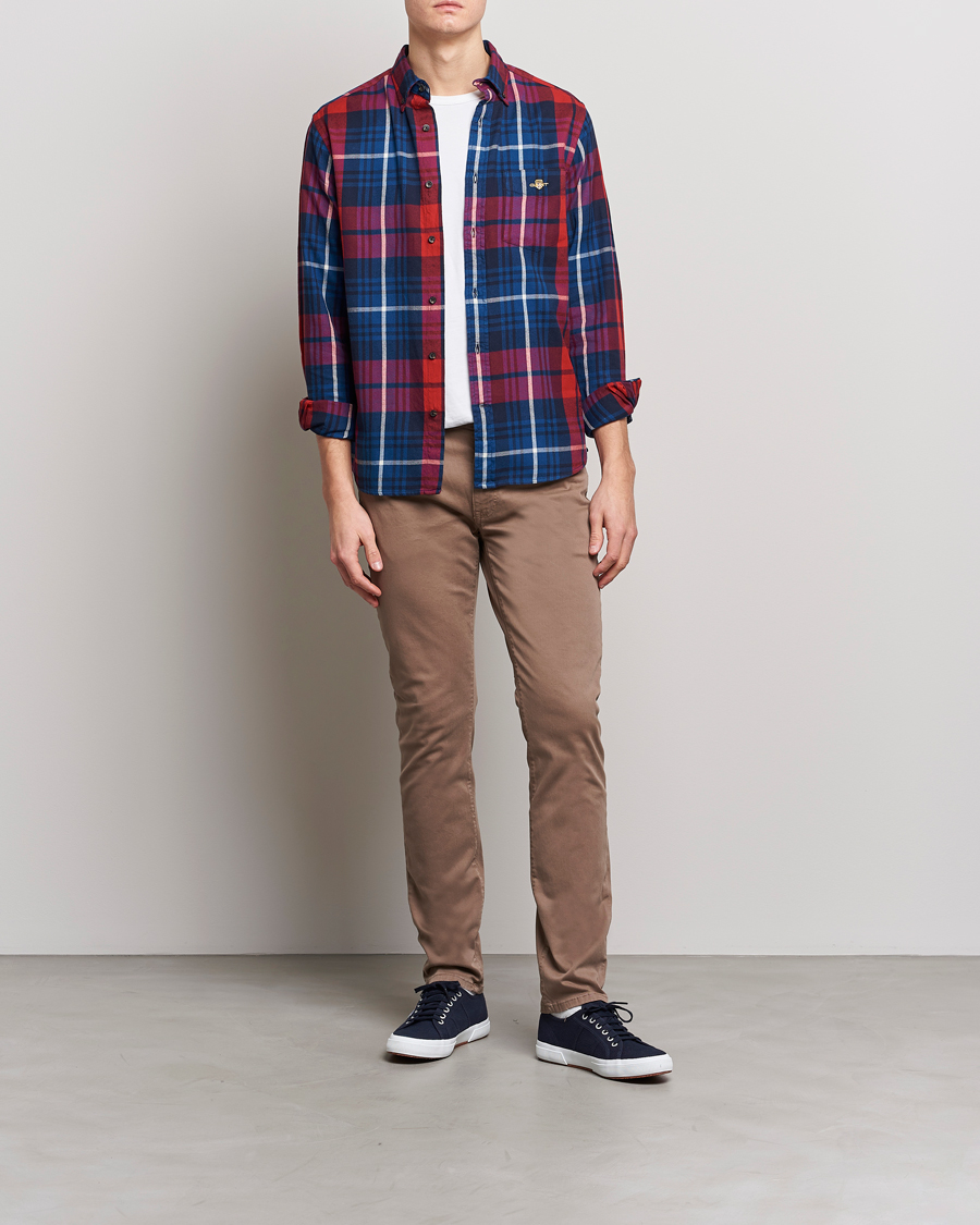 Men | Trousers | GANT | Hayes Desert Jeans Desert Brown