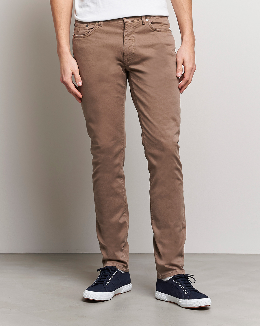 Men | Casual Trousers | GANT | Hayes Desert Jeans Desert Brown