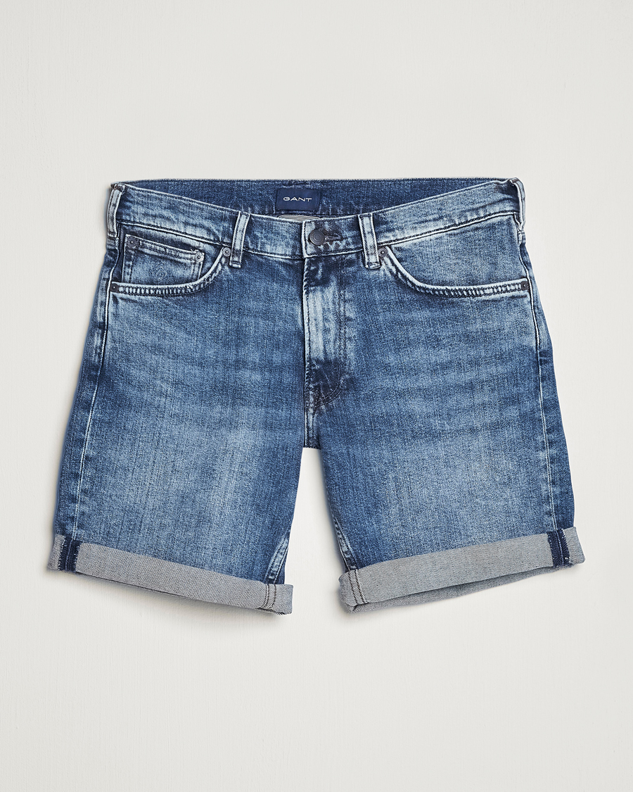 Men | Shorts | GANT | Arley Denim Shorts Medium Blue