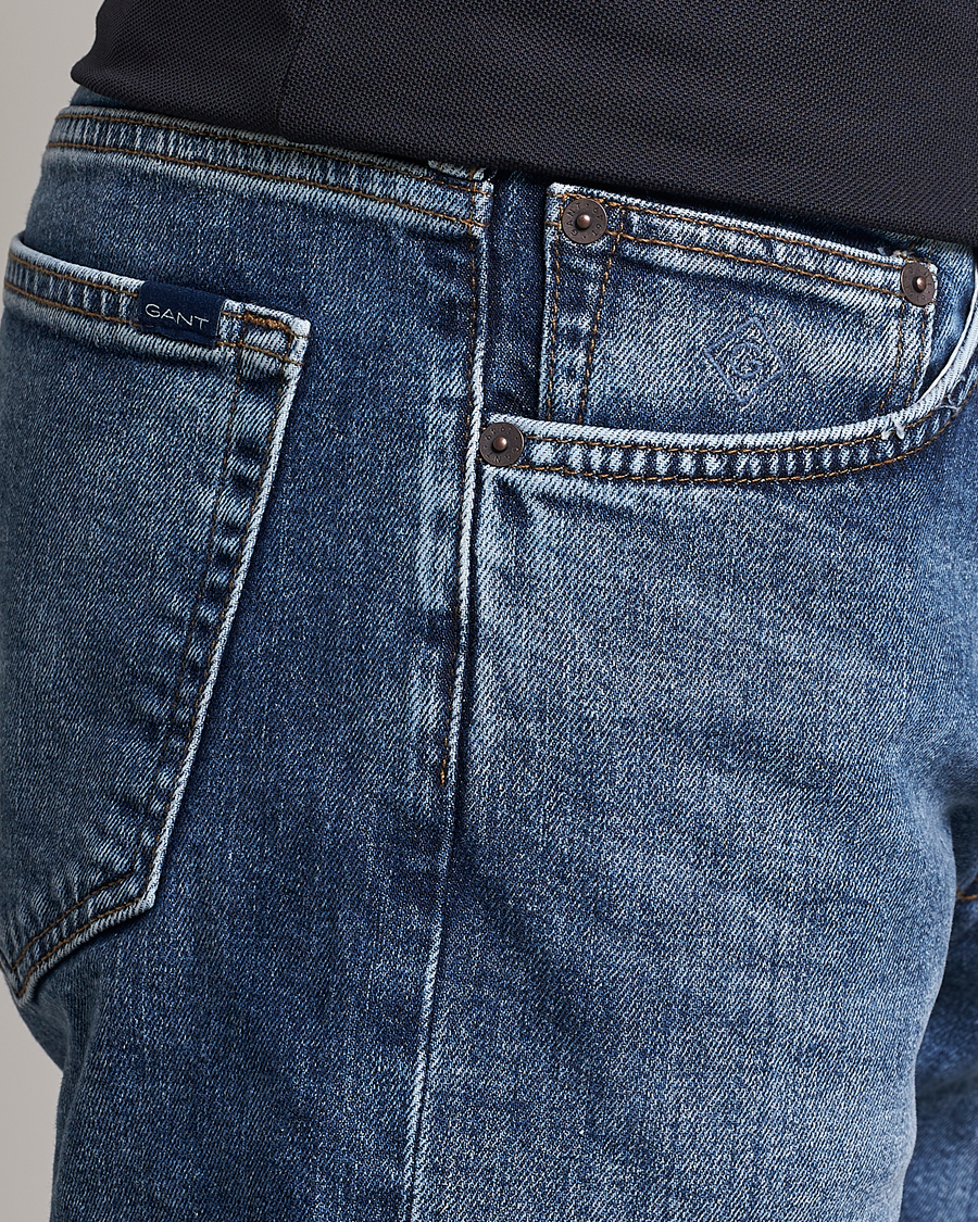 Men | Shorts | GANT | Arley Denim Shorts Medium Blue