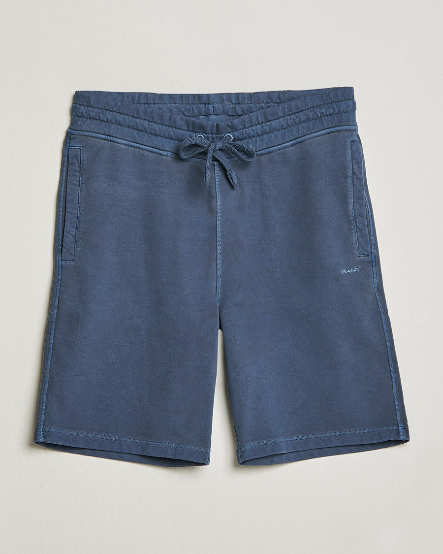 Men | Shorts | GANT | Sunbleached Sweatshorts Evening Blue