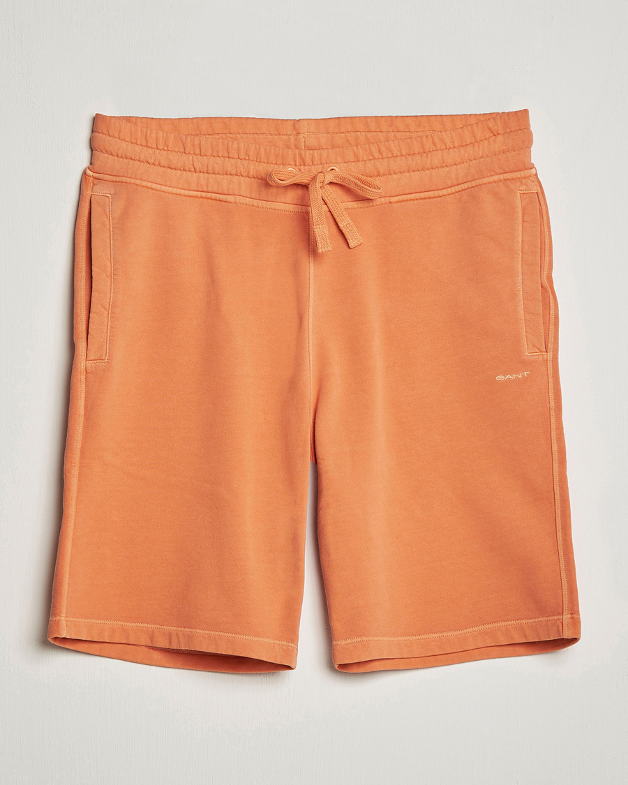 Men | Shorts | GANT | Sunbleached Sweatshorts Apricot Orange