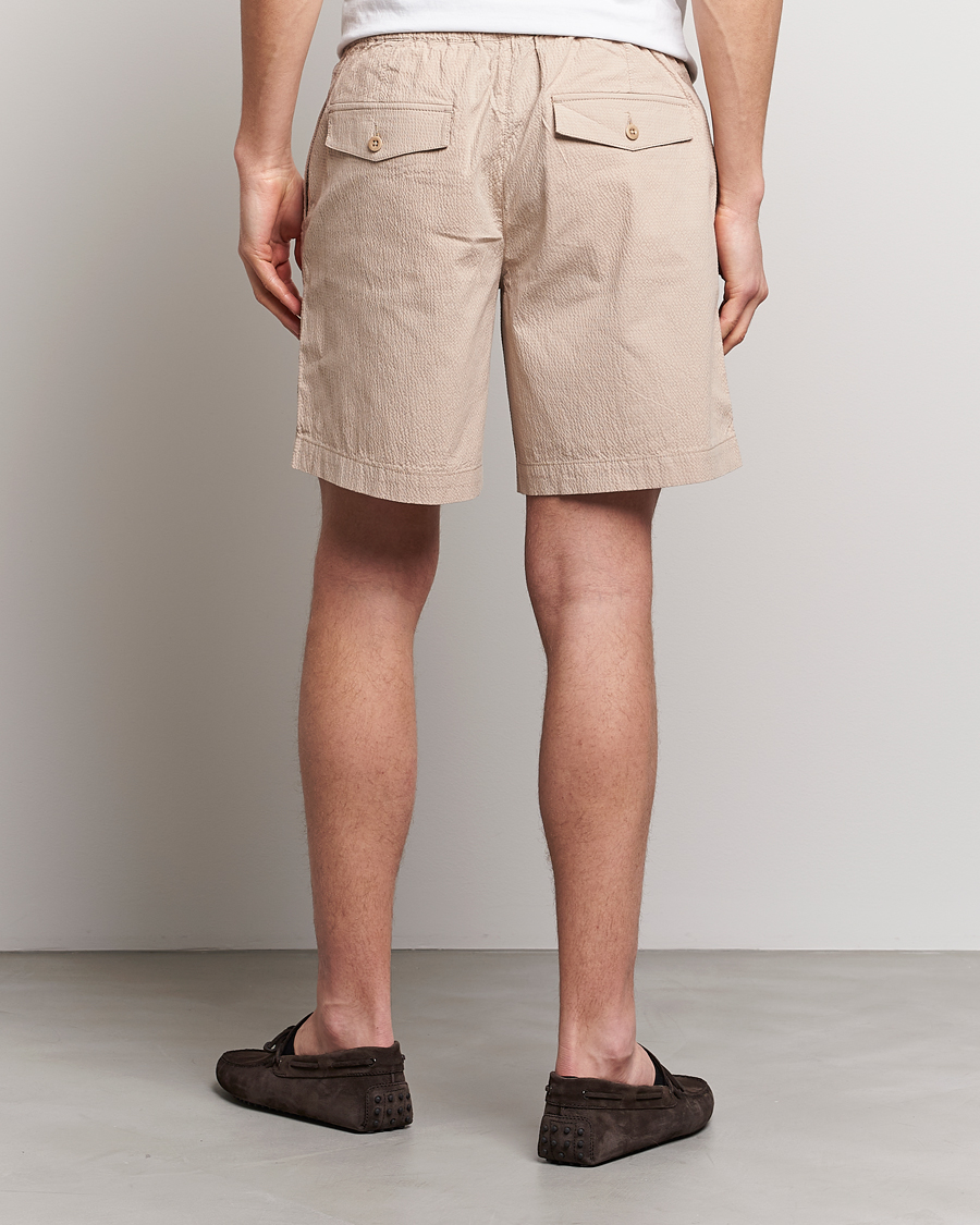Men | Shorts | GANT | Seersucker Drawstring Shorts Dry Sand