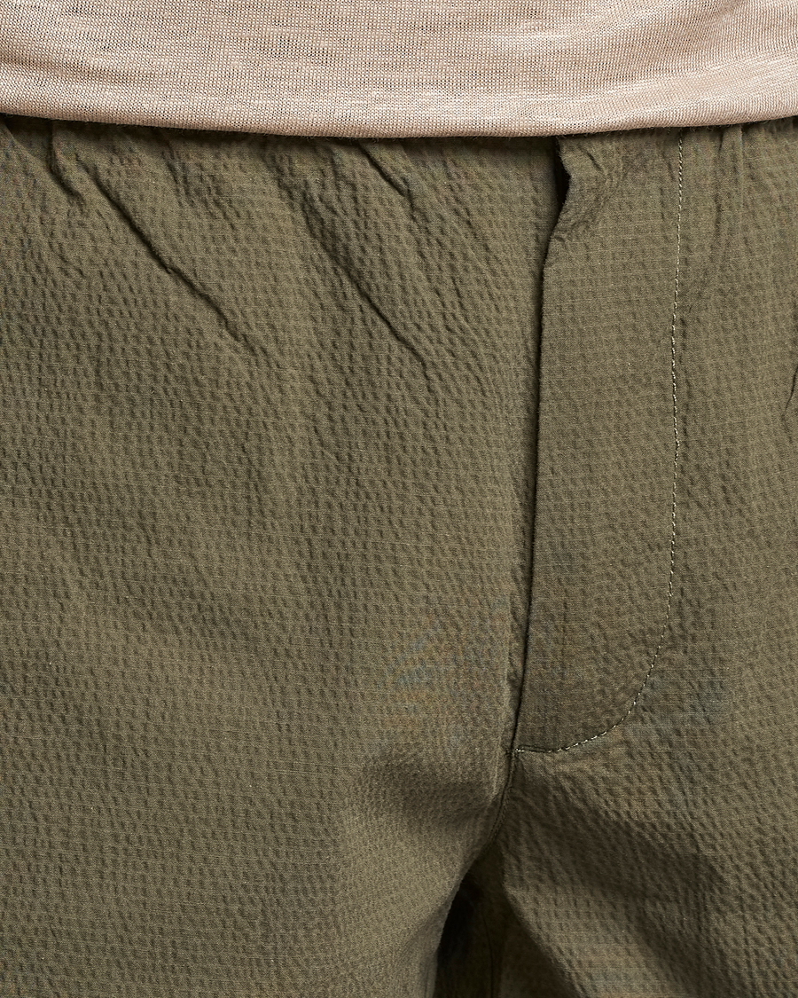 Men | Shorts | GANT | Seersucker Drawstring Shorts Racing Green