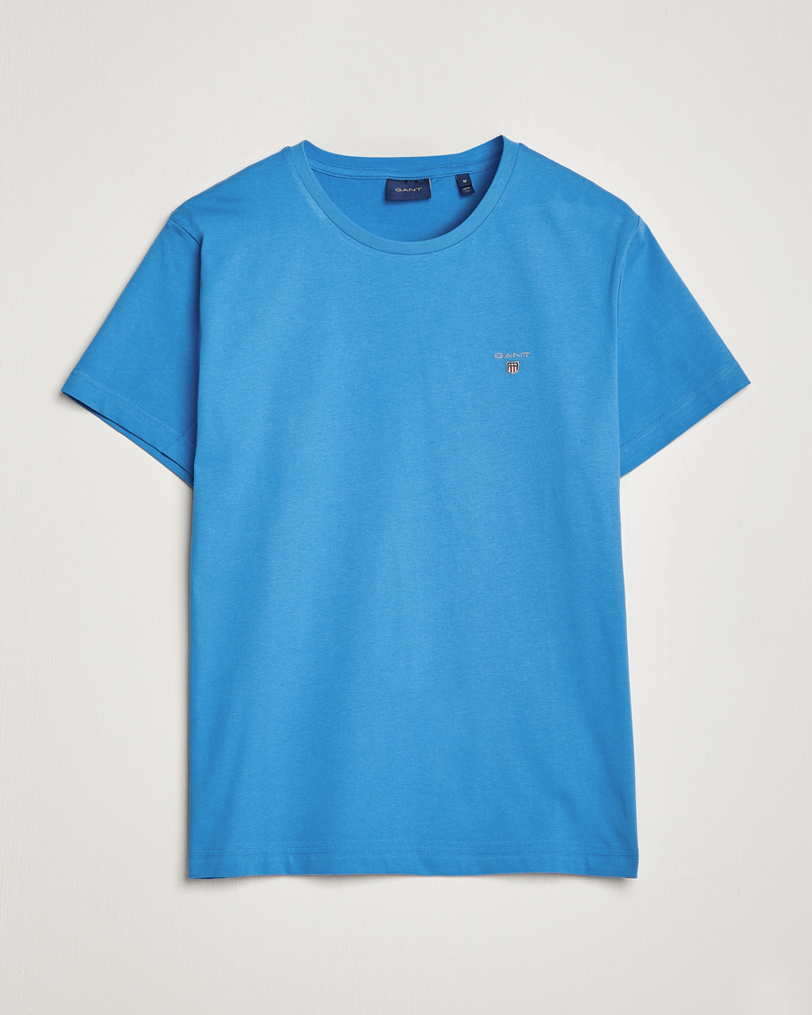 Men | T-Shirts | GANT | The Original T-Shirt Day Blue