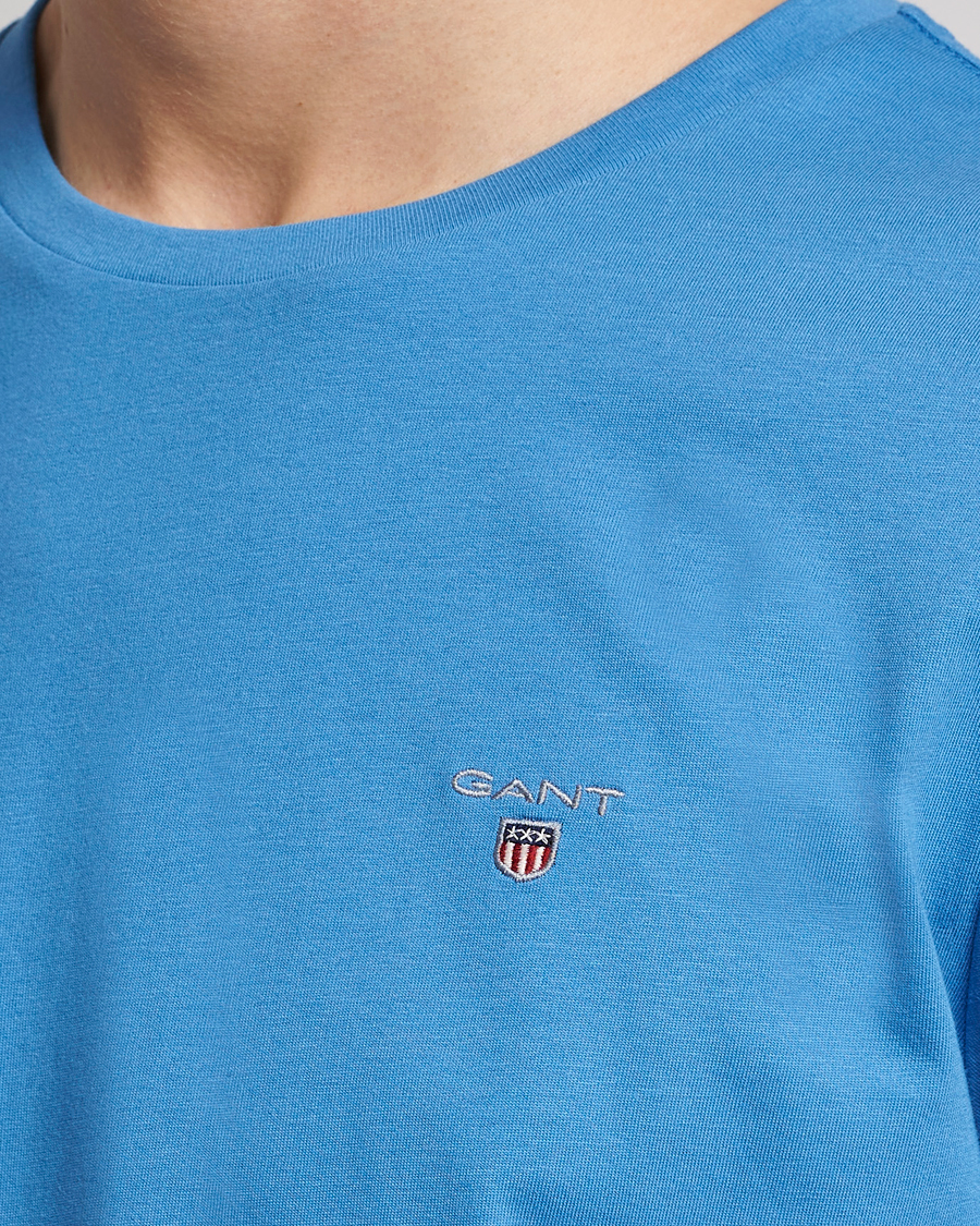 Men | T-Shirts | GANT | The Original T-Shirt Day Blue