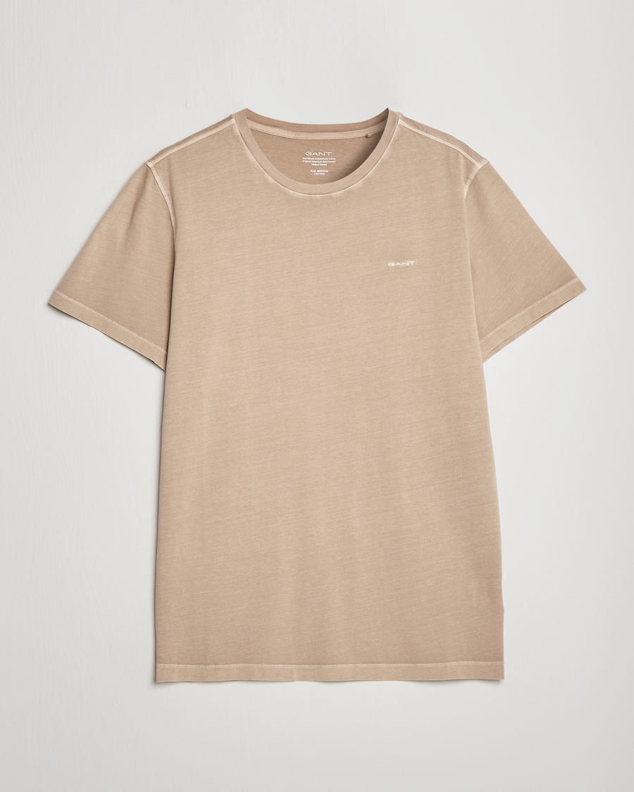 Men | T-Shirts | GANT | Sunbleached T-Shirt Concrete Beige