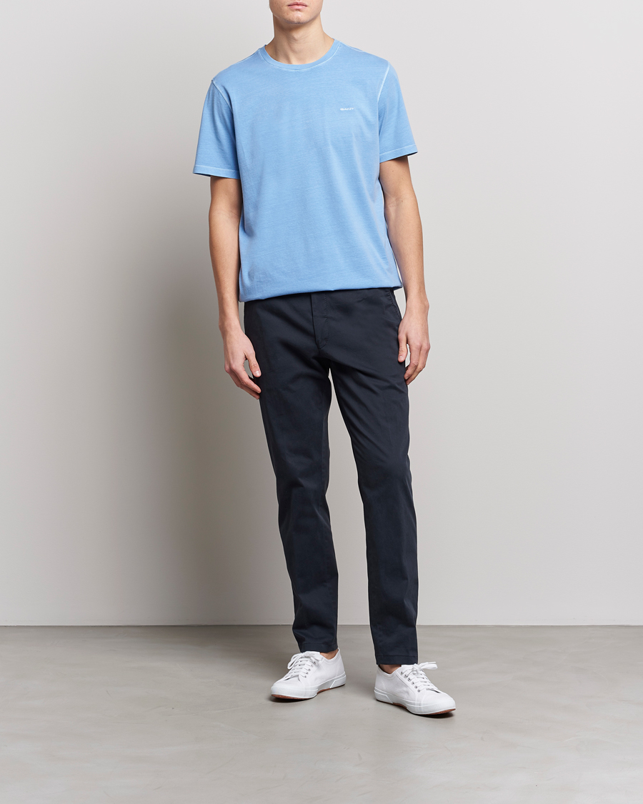 Men | T-Shirts | GANT | Sunbleached T-Shirt Gentle Blue