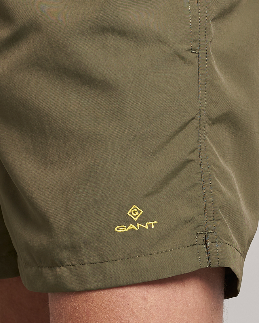 Men | Swimwear | GANT | Basic Swimshorts Racing Green