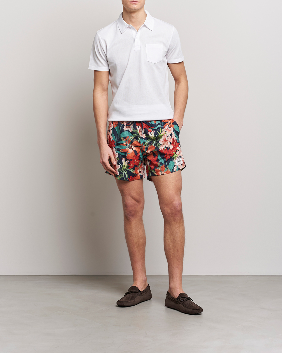 Men | Swimwear | GANT | Printed Flower Swimshorts Marine Multi