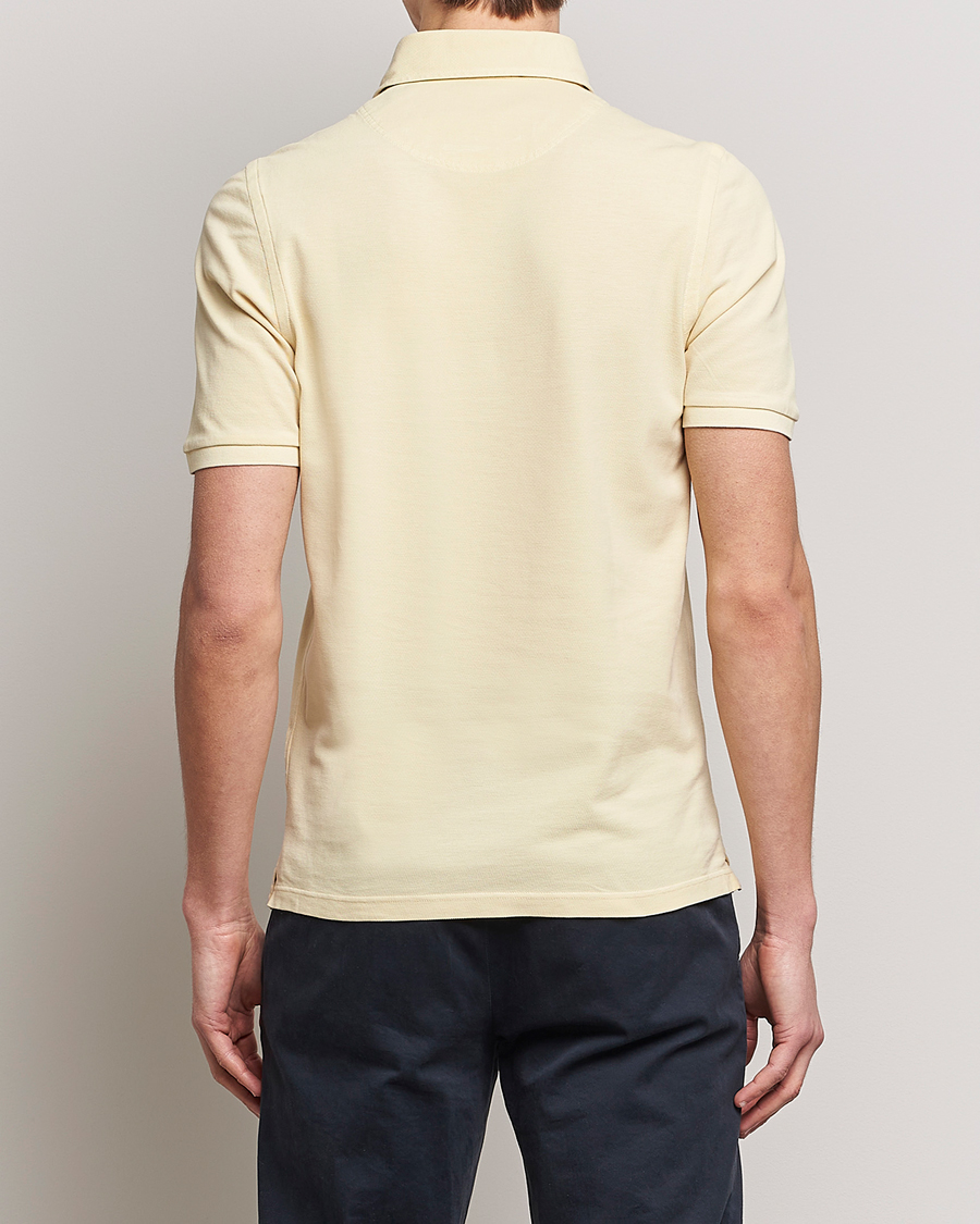 Men | Polo Shirts | Gran Sasso | Washed Polo Yellow