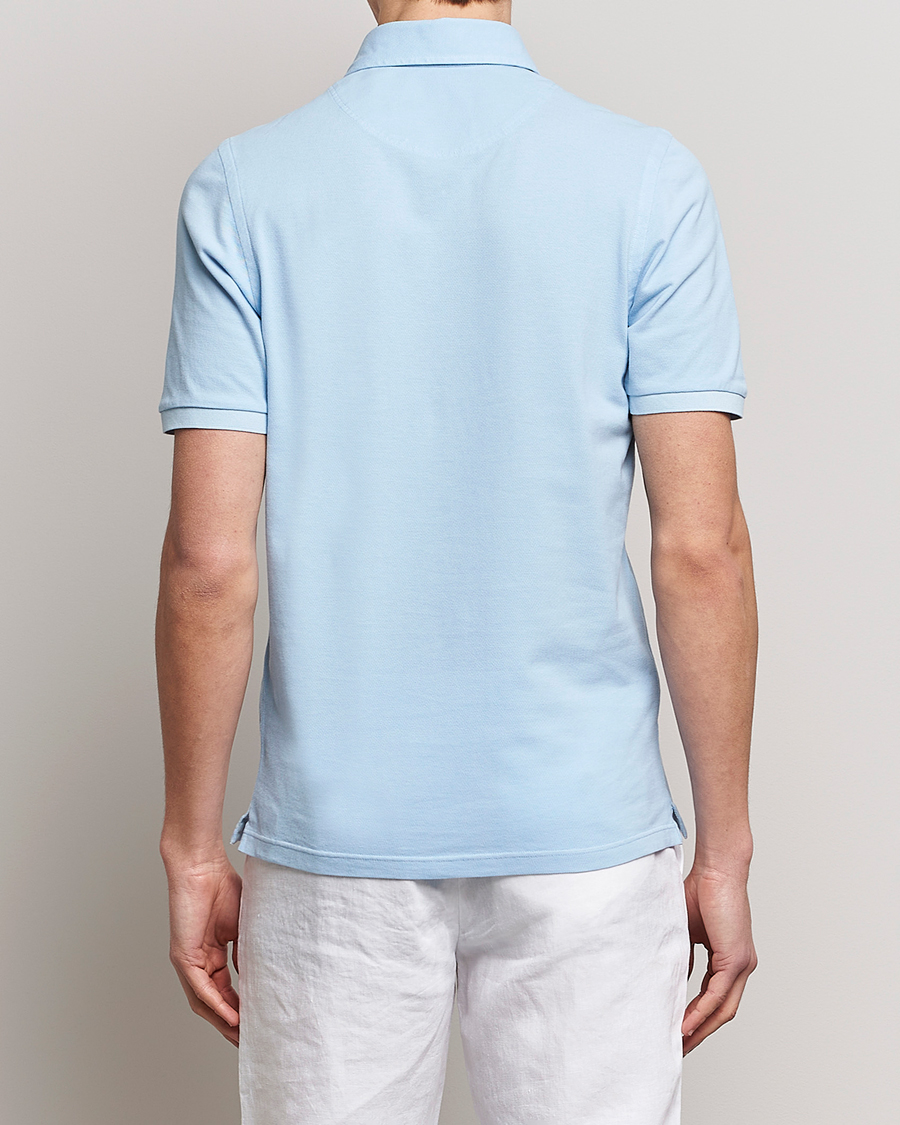 Men | Polo Shirts | Gran Sasso | Washed Polo Light Blue