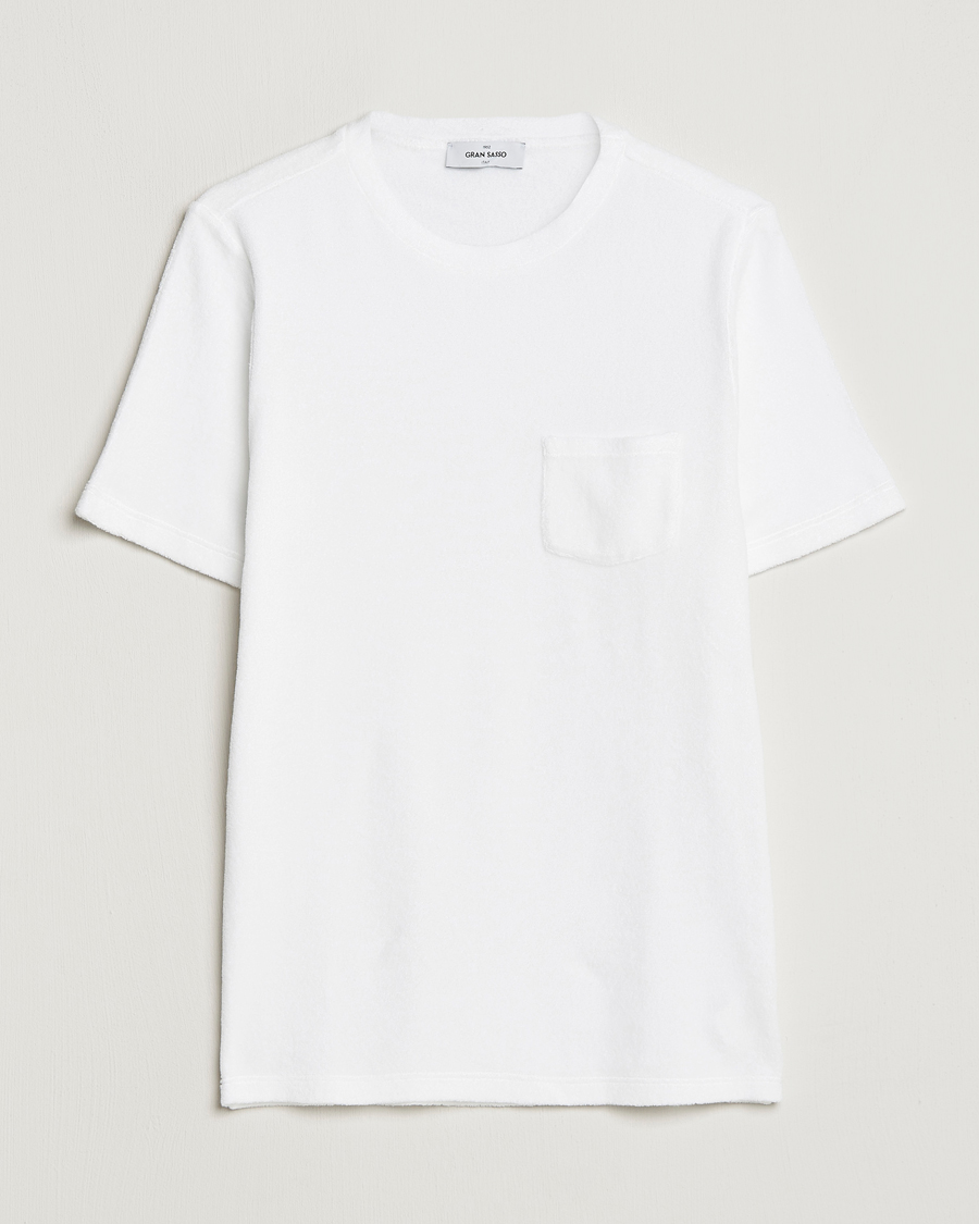 Men | T-Shirts | Gran Sasso | Cotton Terry Tee White