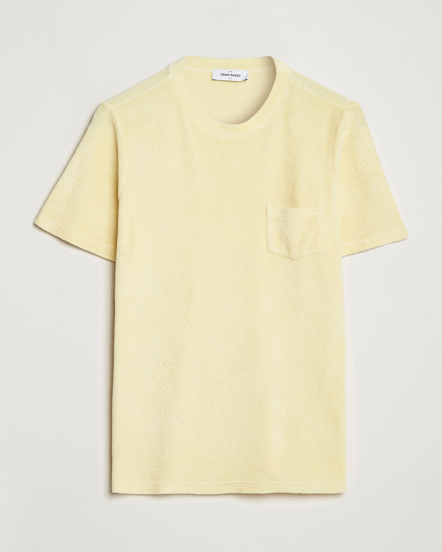 Men | T-Shirts | Gran Sasso | Cotton Terry Tee Yellow