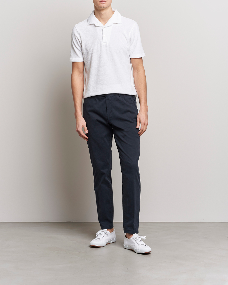 Men | Polo Shirts | Gran Sasso | Cotton Terry Polo White