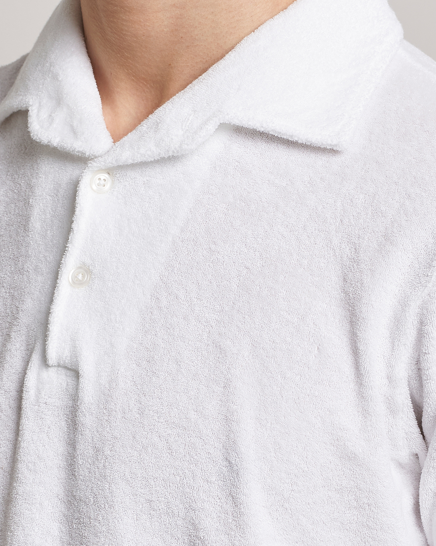 Men | Polo Shirts | Gran Sasso | Cotton Terry Polo White
