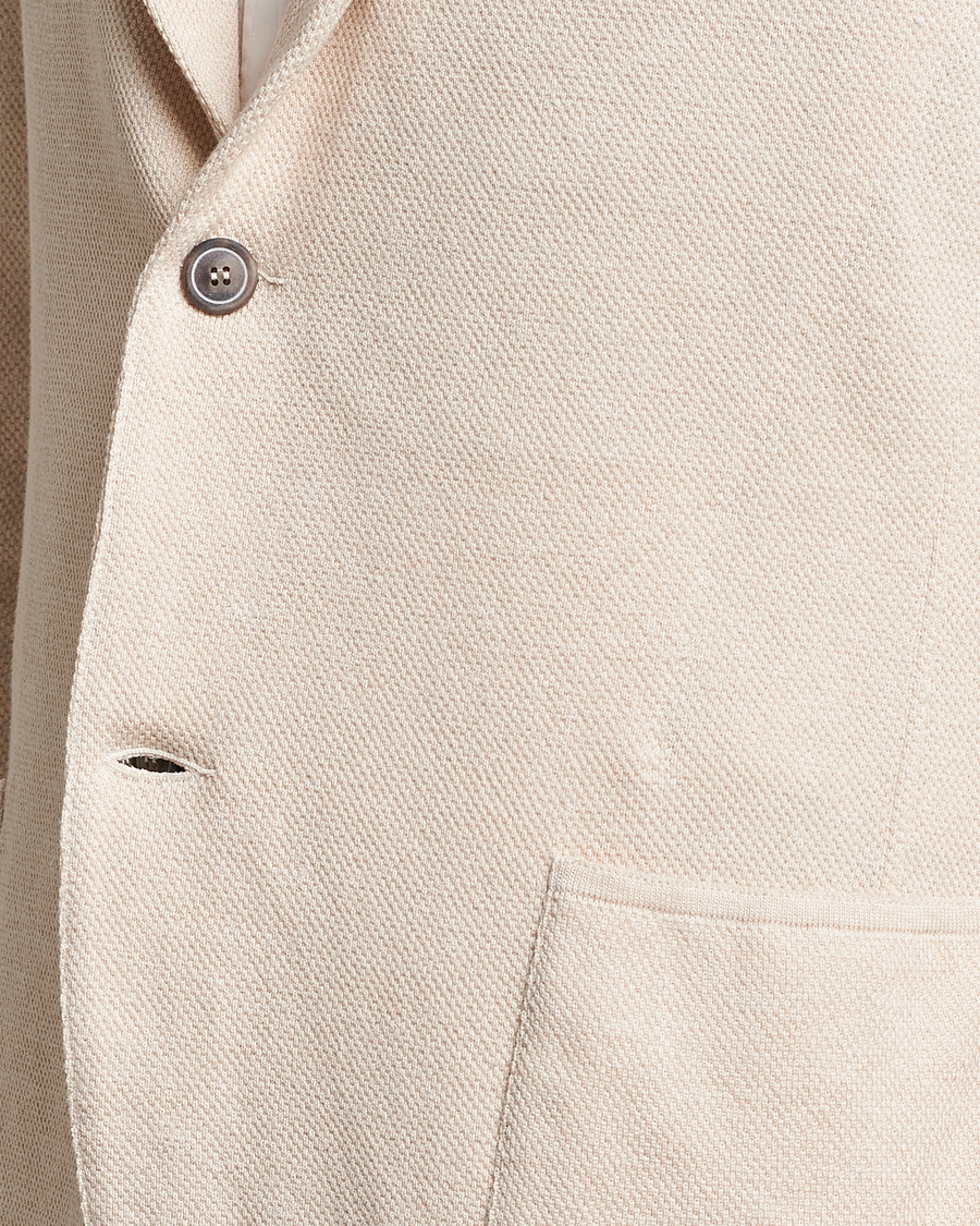 Men | Blazers | Gran Sasso | Structured Cotton/Linen Blazer Cream