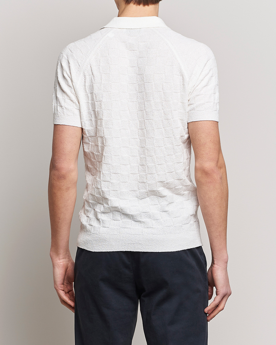 Men | Polo Shirts | Gran Sasso | Structured Terry Polo White