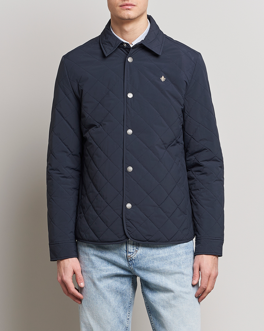 Men | Morris Coats & Jackets | Morris | Dunham Quilted Jacket Old blue