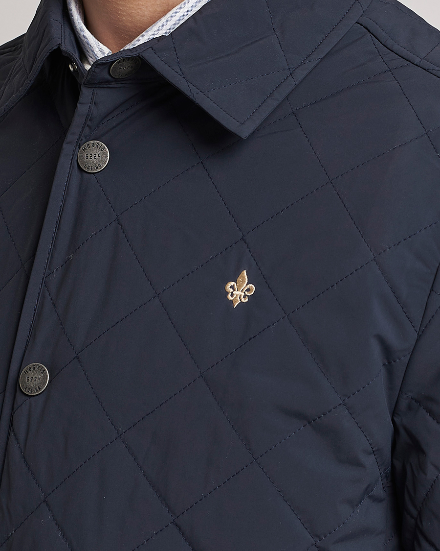 Men | Coats & Jackets | Morris | Dunham Quilted Jacket Old blue