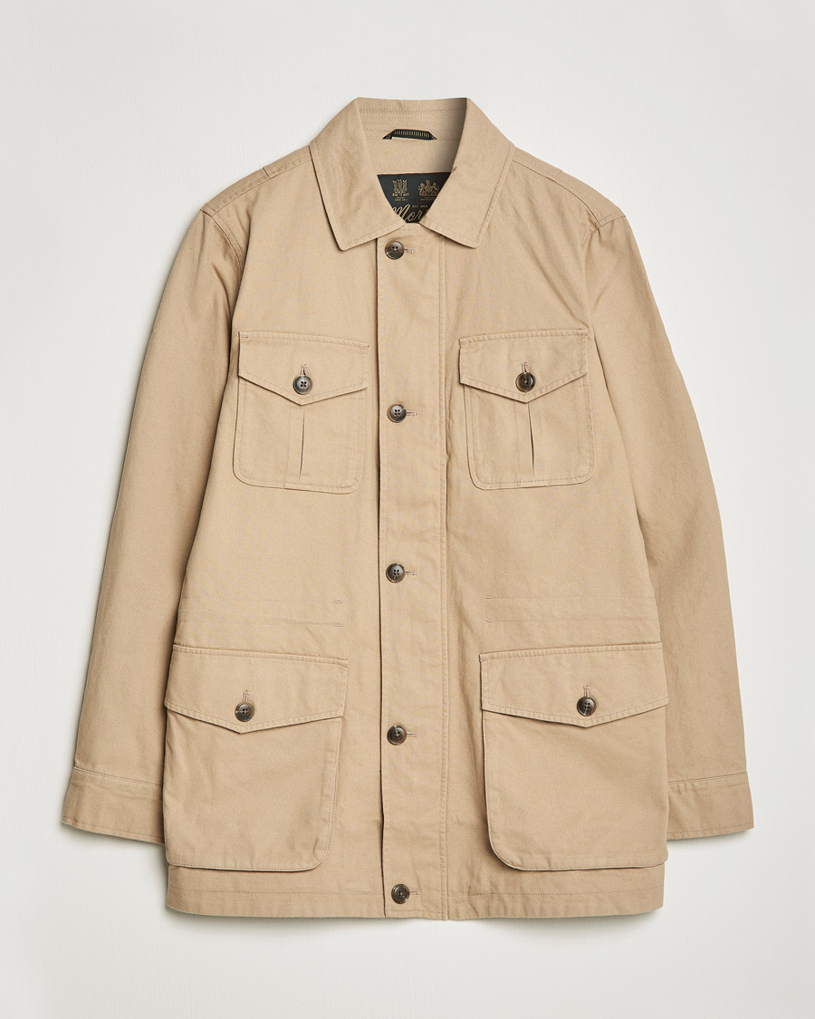 Men | Coats & Jackets | Morris | Amira Cotton Sand Field Jacket Beige