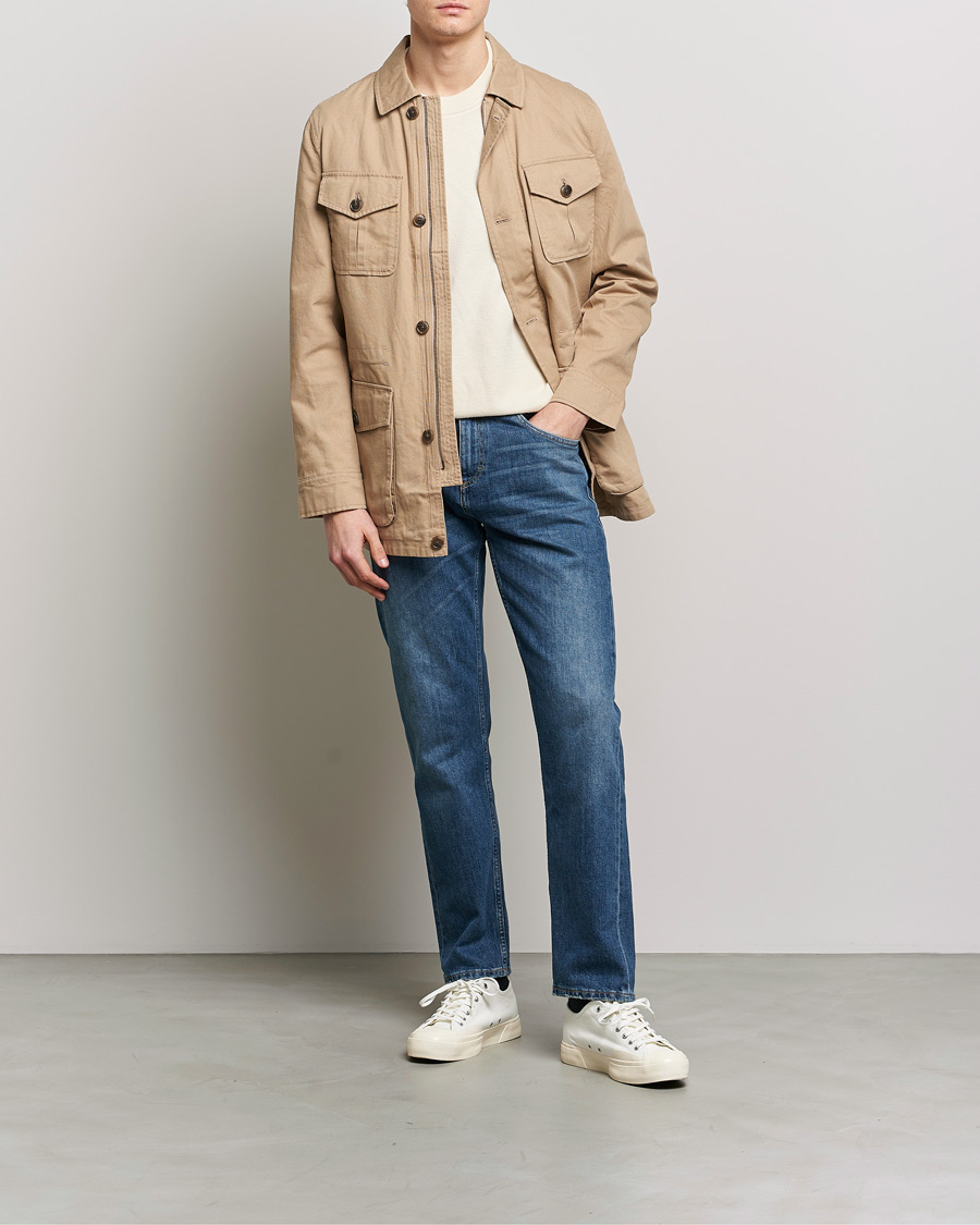 Men | Coats & Jackets | Morris | Amira Cotton Sand Field Jacket Beige