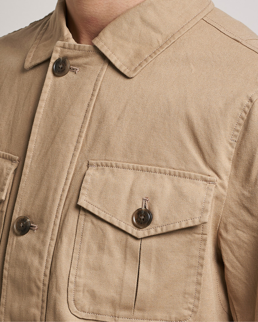 Men | Coats & Jackets | Morris | Amira Cotton Sand Field Jacket Beige