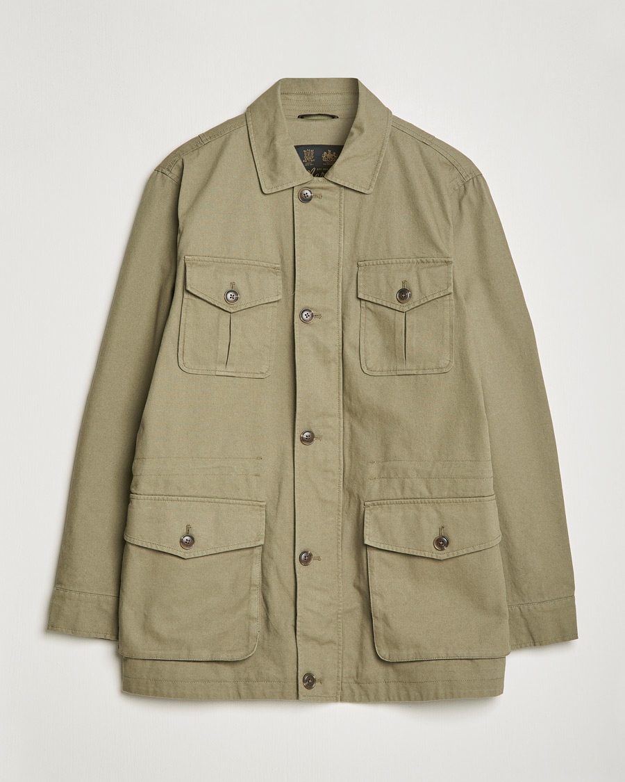 Men | Coats & Jackets | Morris | Amira Cotton Sand Field Jacket Olive