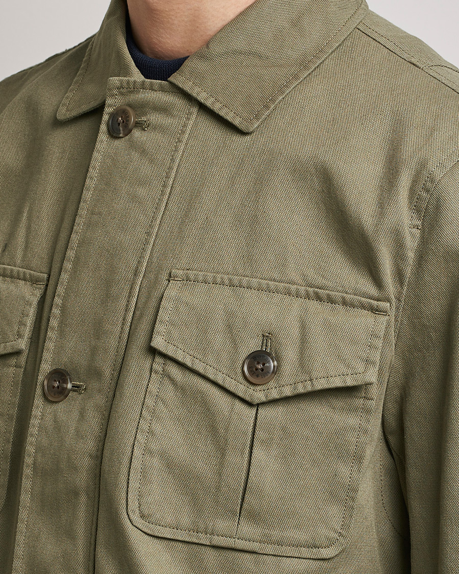 Men | Coats & Jackets | Morris | Amira Cotton Sand Field Jacket Olive