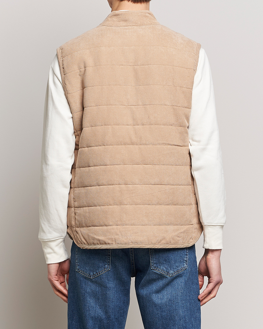 Men | Gilets | Morris | Woburn Baby Cord Vest Beige