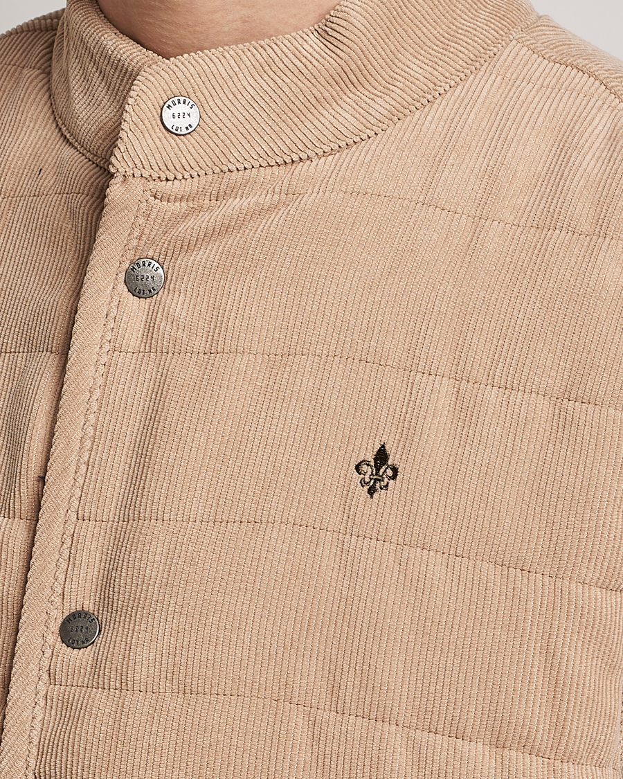 Men | Gilets | Morris | Woburn Baby Cord Vest Beige
