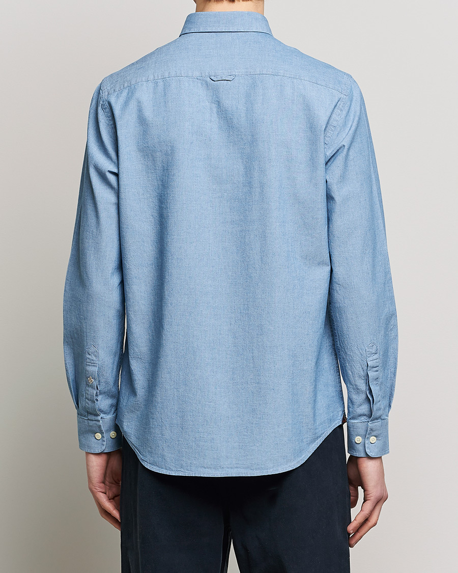 Men | Shirts | Morris | John Chambray Button Down Shirt Light Blue