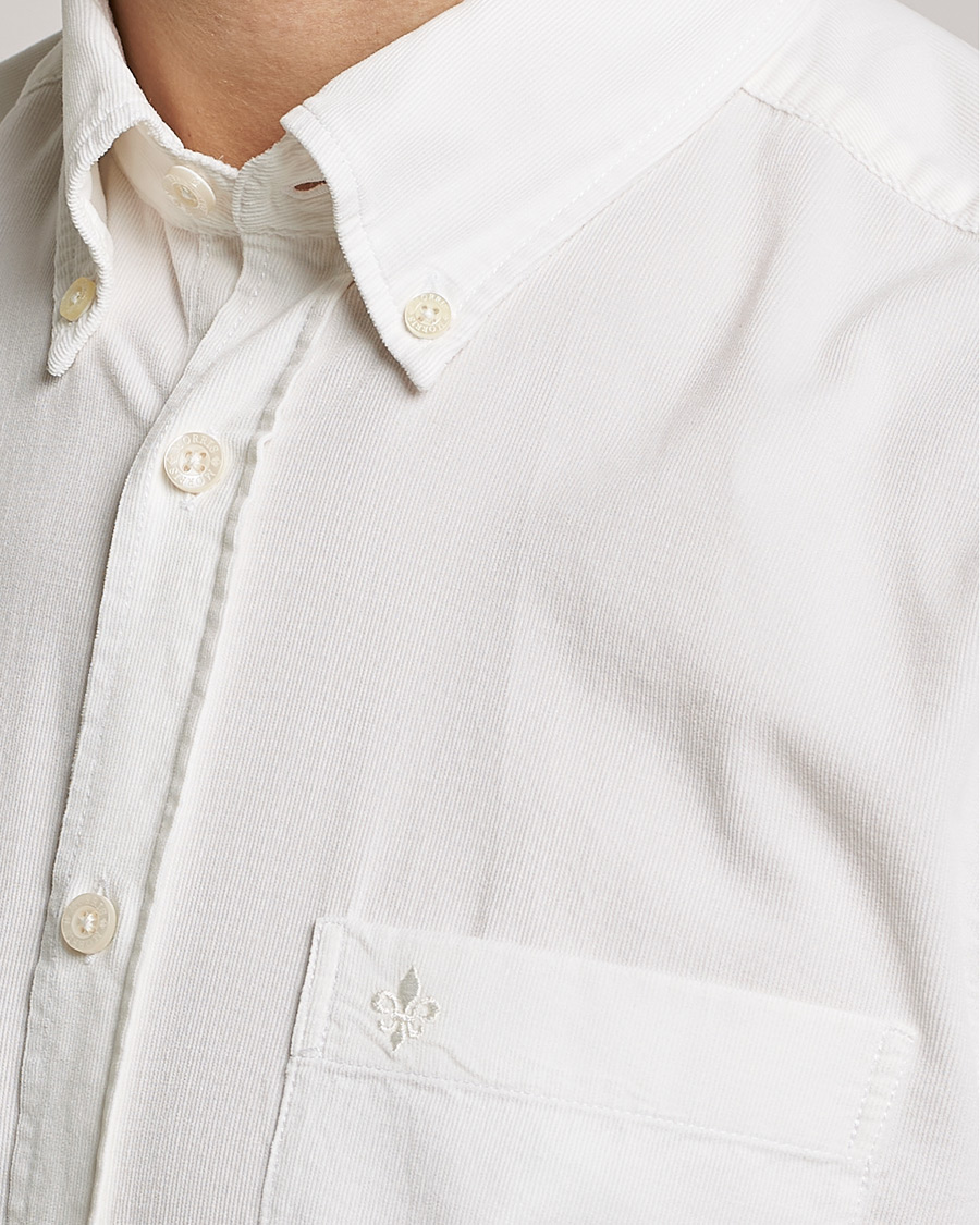 Men | Shirts | Morris | Summer Corduroy Shirt Off White