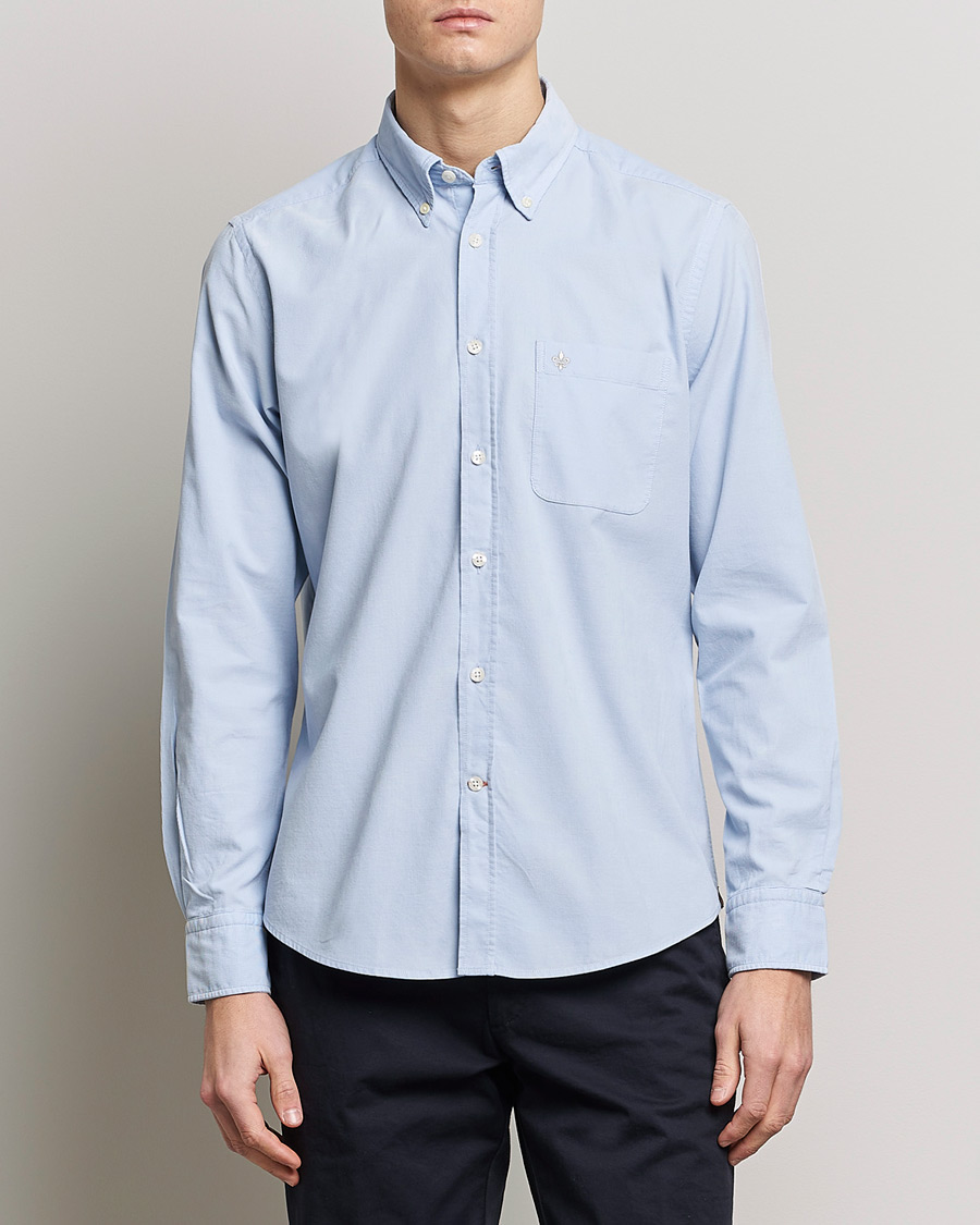 Men | Corduroy Shirts | Morris | Summer Corduroy Shirt Light Blue