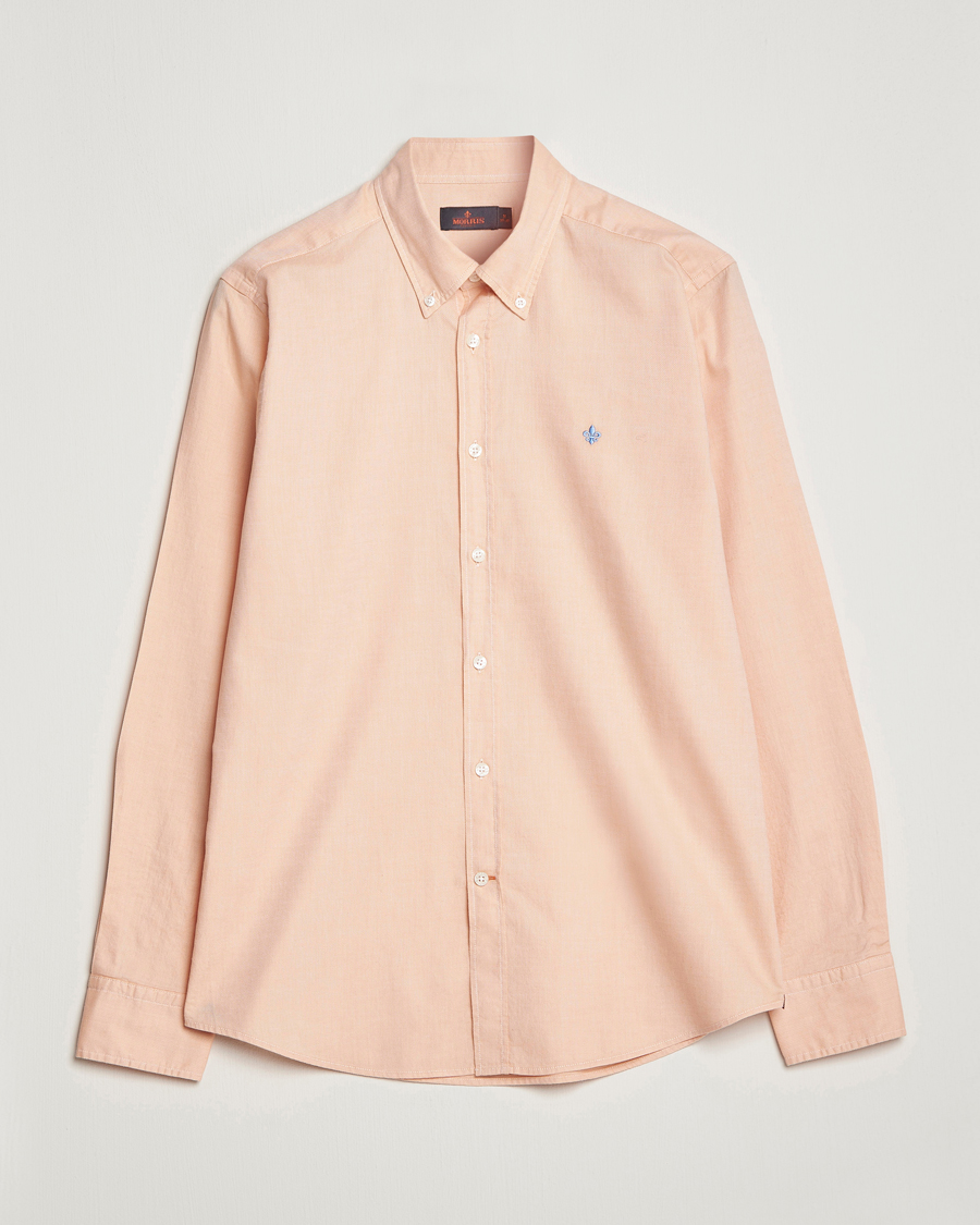 Men | Shirts | Morris | Structured Washed Button Down Shirt Orange
