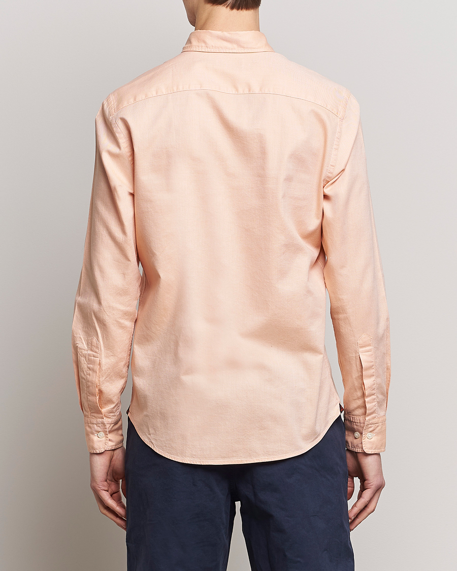 Men | Shirts | Morris | Structured Washed Button Down Shirt Orange