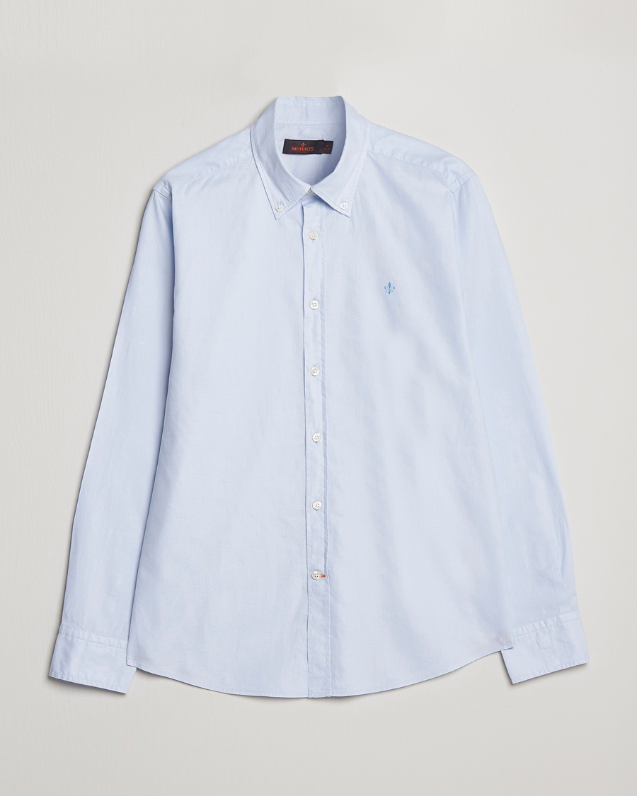 Men | Shirts | Morris | Structured Washed Button Down Shirt Light Blue